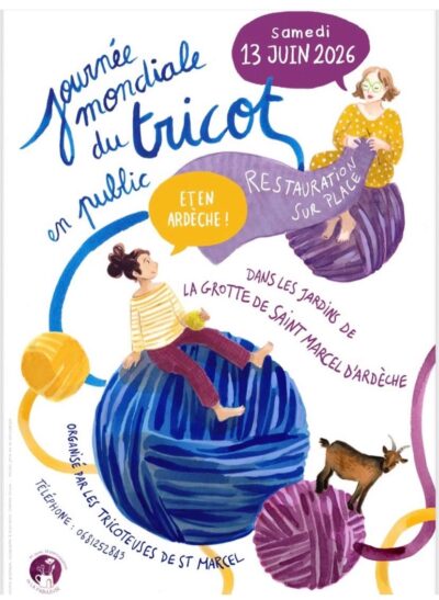 Journée mondiale du tricot en public