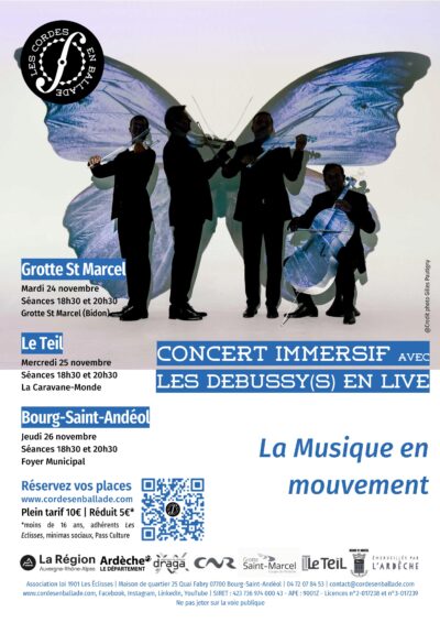 Concert immersif « Les Debussy(s) » à la Grotte Saint-Marcel