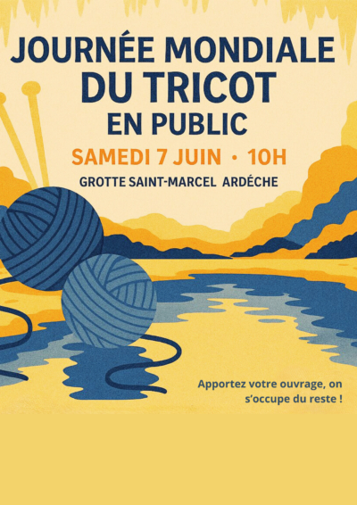 Journée mondiale du tricot en public