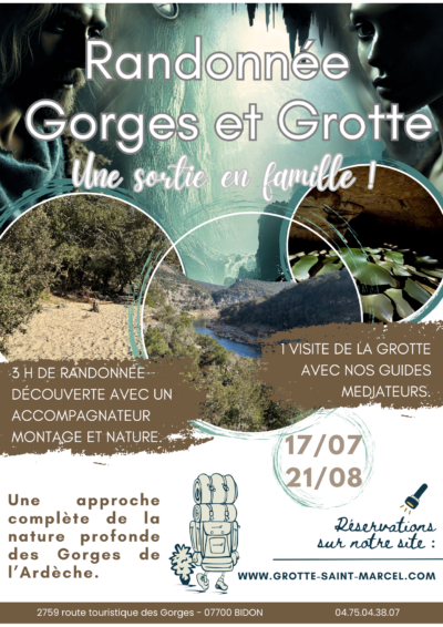 Randonnée & Visite – Une journée au cœur des Gorges de l’Ardèche !