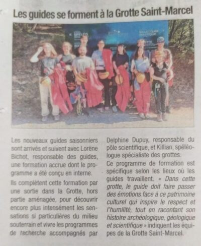 Les guides se forment - La Tribune